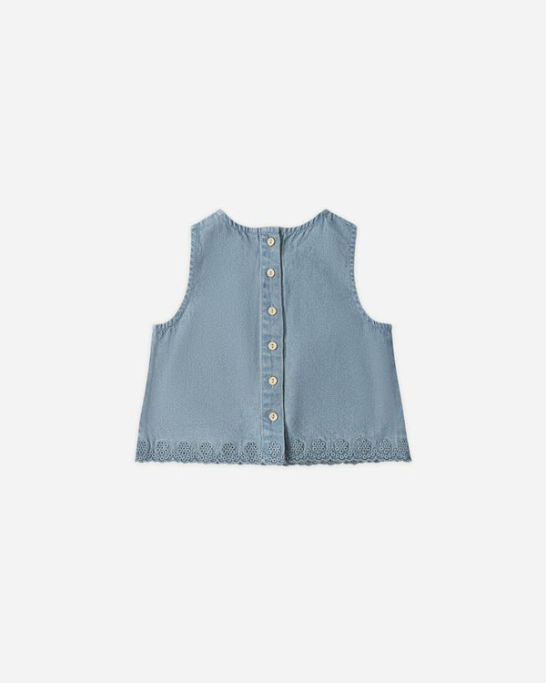 AARON TOP | WASHED BLUE