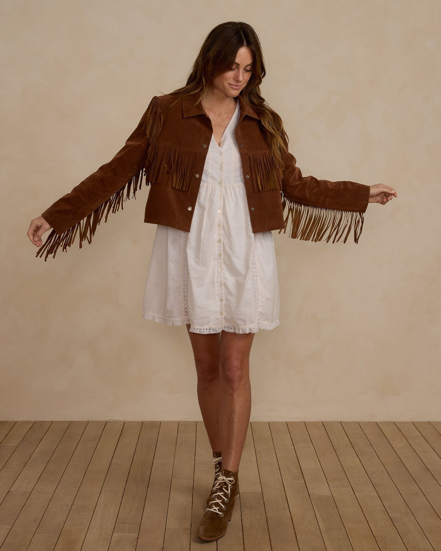 FRINGE JACKET | SADDLE