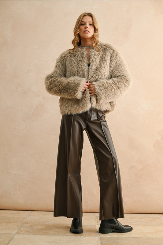 Fur Jacket | Stone