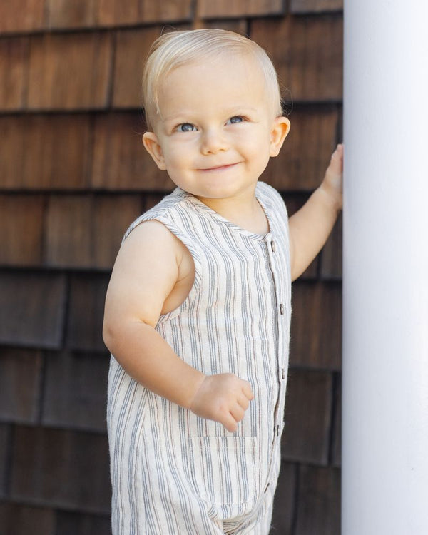 WOVEN JUMPSUIT | NAUTICAL STRIPE