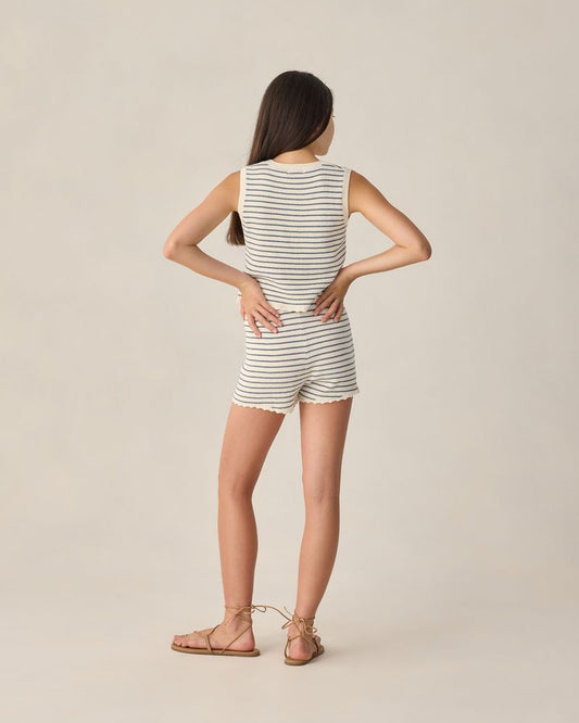 TEEN KNIT VEST SET | MARINE STRIPE