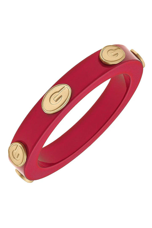 Georgia Bulldogs Resin Logo Bangle | Red