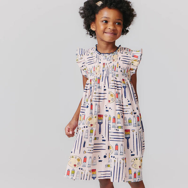 Girls Stevie Dress | Tiny Artist