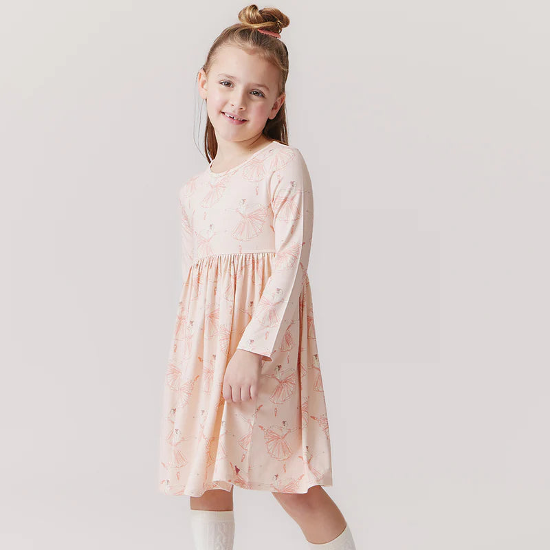 Girls Bamboo Steph Dress | Pink Ballerinas