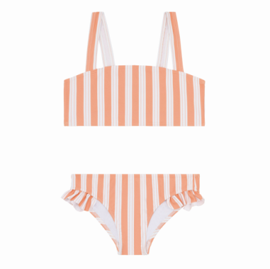 Girls Swizzle Stripe Bandeau Bikini