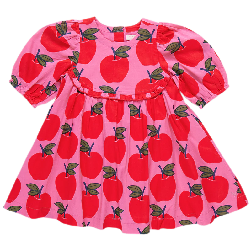 Girls Rowan Dress | Pink Apples