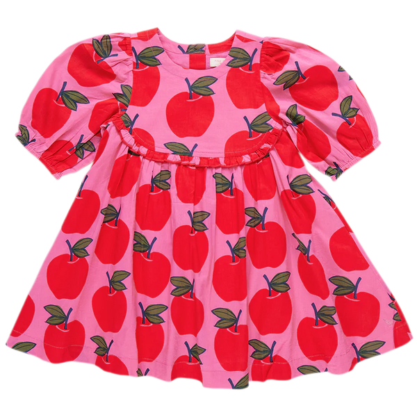 Girls Rowan Dress | Pink Apples