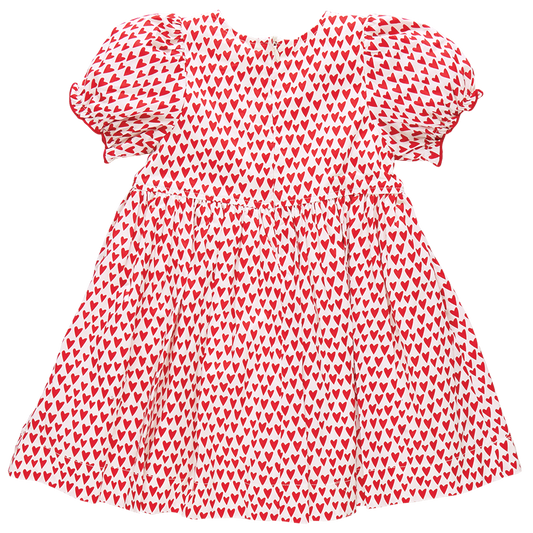 Girls Hermione Dress | Mini Hearts