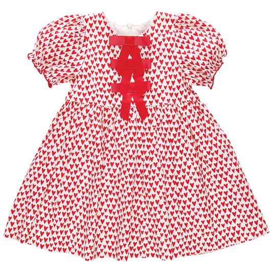 Girls Hermione Dress | Mini Hearts