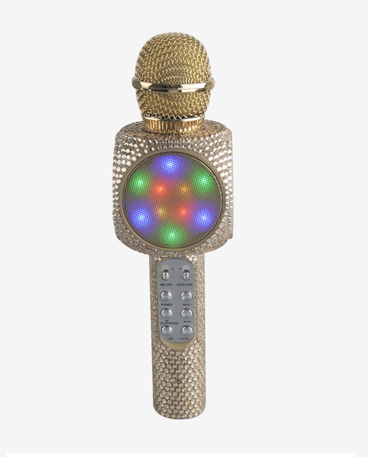 Sing-A-Long Bling Karaoke Bluetooth Microphone | Gold