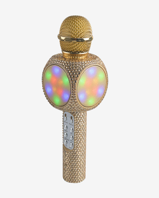 Sing-A-Long Bling Karaoke Bluetooth Microphone | Gold