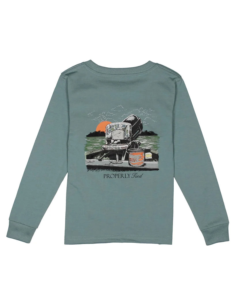 Boys Gone Fishin' LS | Steel Blue