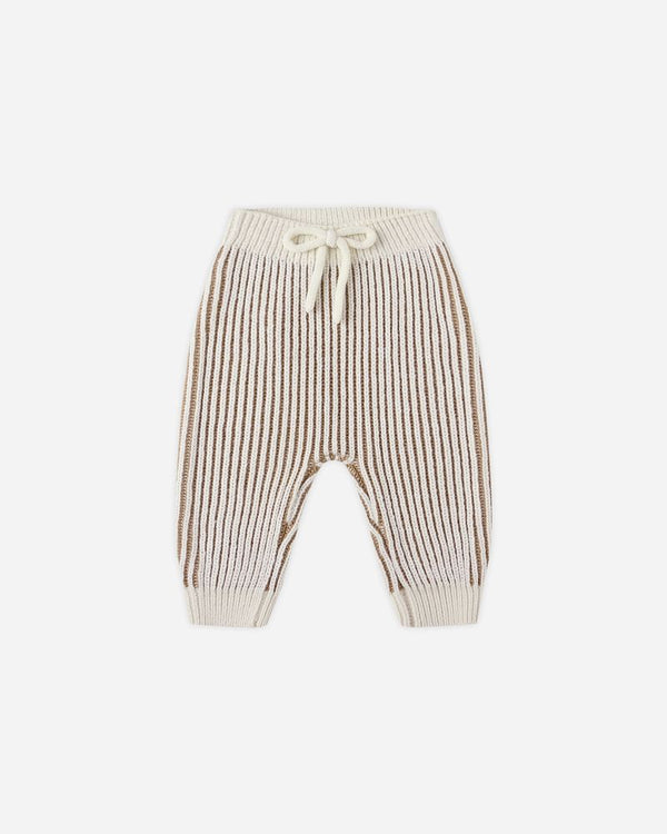 CHUNKY KNIT PANT || GOLD