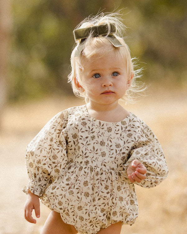 Luna Romper | Olive Bloom