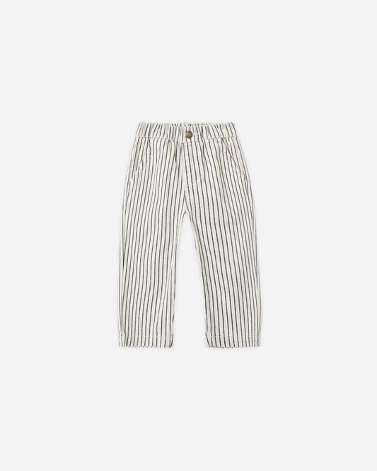 BAGGY PANT || NAVY PINSTRIPE