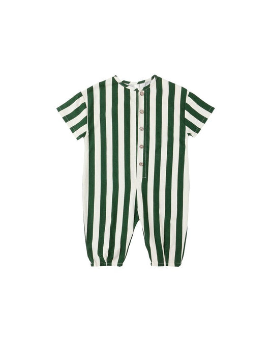 HAYES JUMPSUIT || GREEN STRIPE
