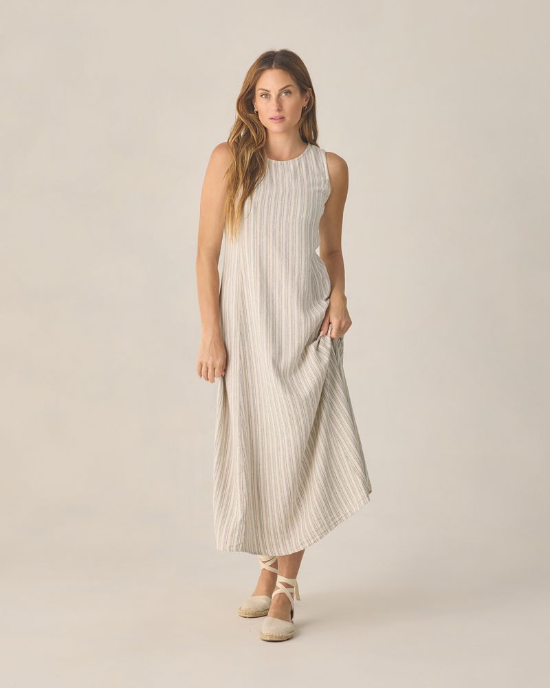 WOMEN'S INDI MIDI DRESS | NAUTICAL STRIPE
