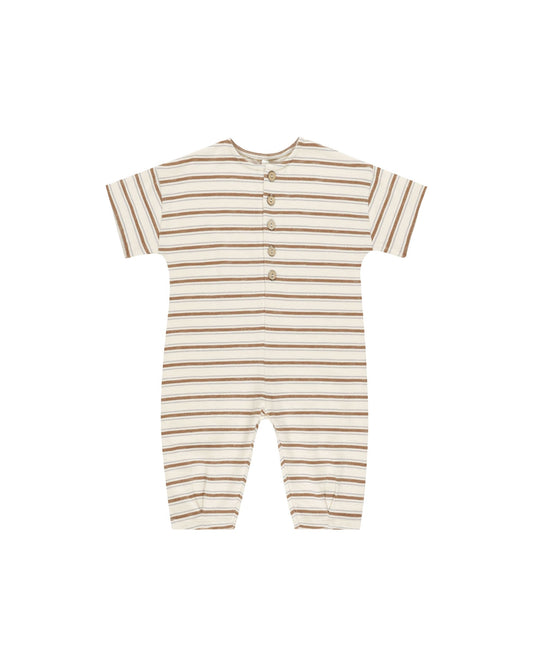 HAYES JUMPSUIT | SADDLE STRIPE