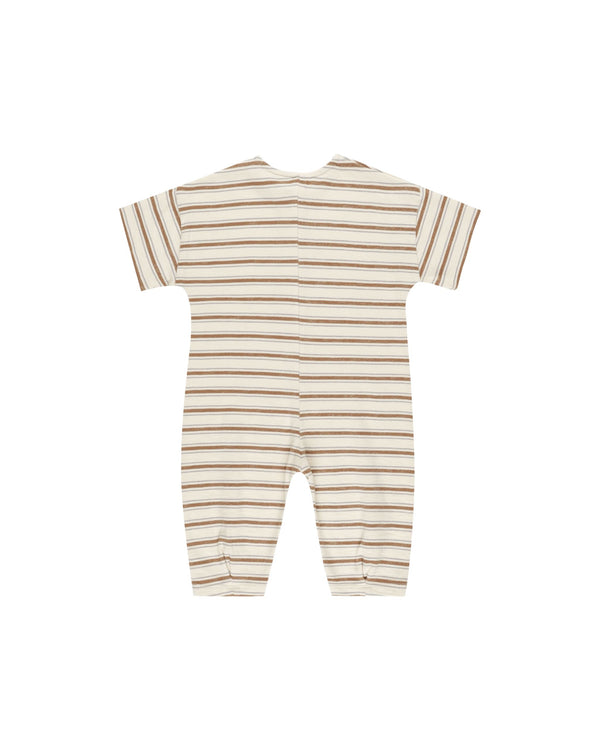 HAYES JUMPSUIT | SADDLE STRIPE