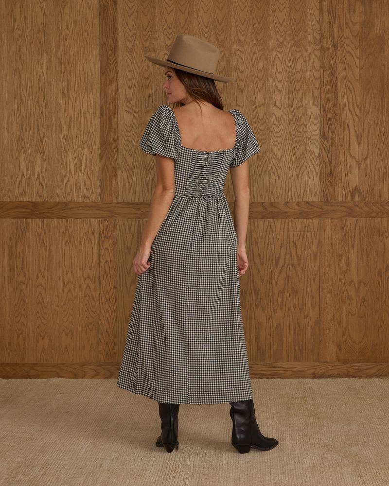 CHIARA DRESS || BLACK GINGHAM