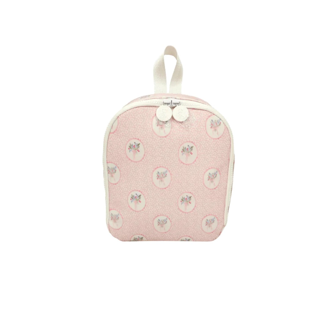 Floral Medallion Lunch Bag, Pink