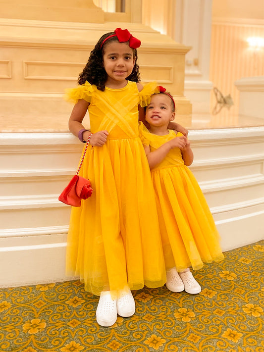Princess Beauty Yellow Costume Dress