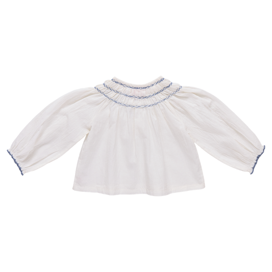 Girls Ava Top | Antique White