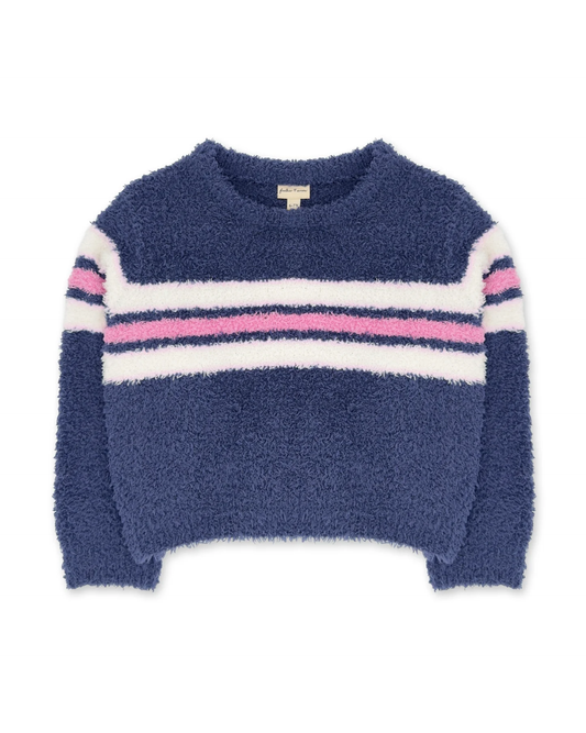Dreamer Stripe Sweater | Crown Blue Plush