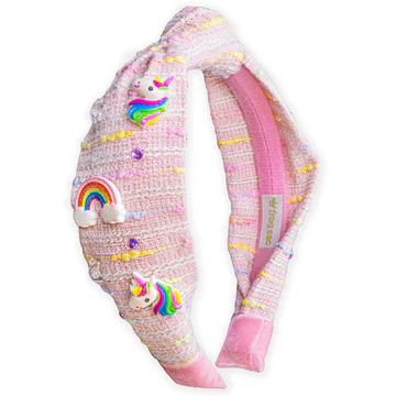 Unicorn Knotted Headband | Rainbow Knot Hair Band