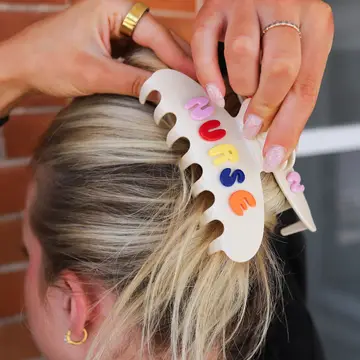 Nurse 3D Acetate Claw Clip | Oversized