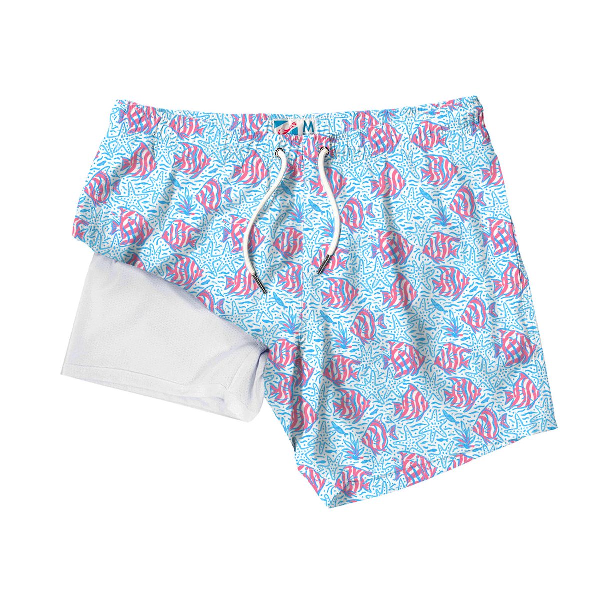 Mens Swim Trunk | Coral Fish