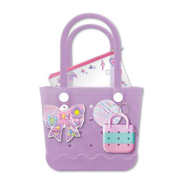 Beach Tote Bag with Charms , Bowtiful