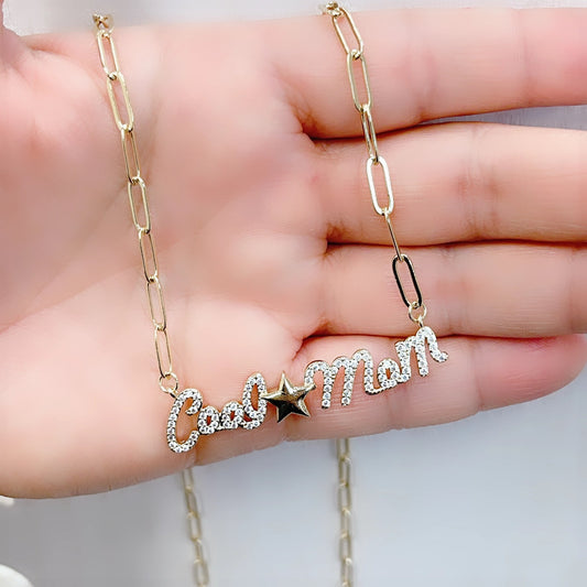 Cool Mom Necklace, Gold