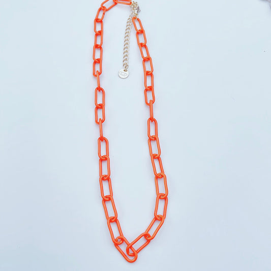 Link Orange Necklace