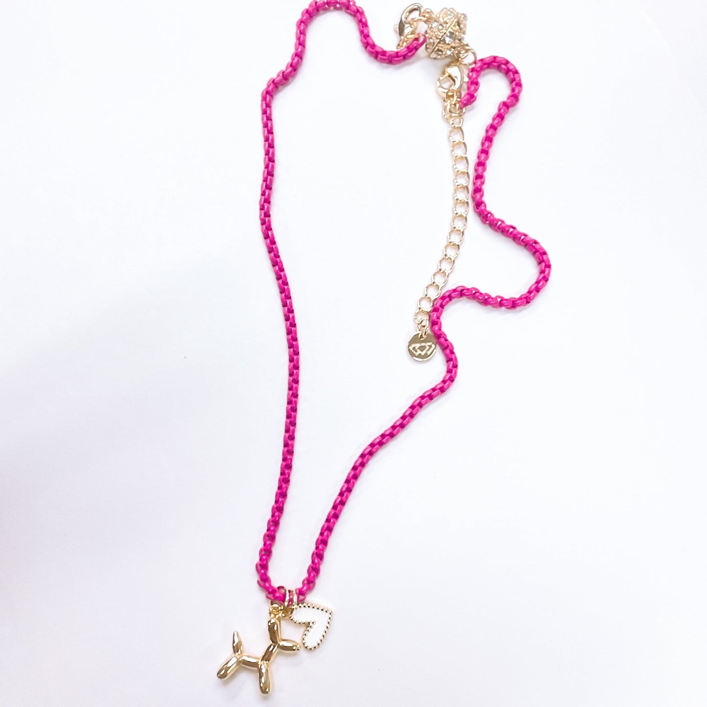 Puppy Love Pink Necklace