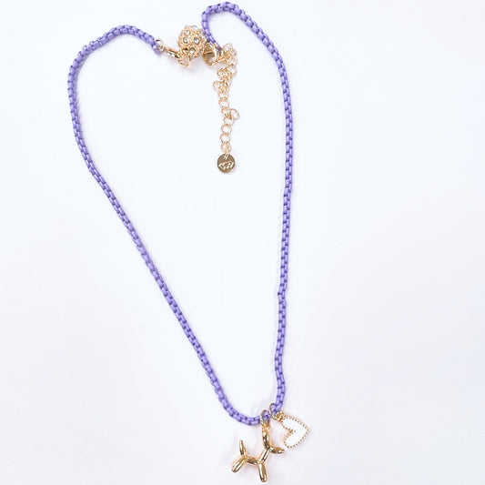Puppy Love Lavender Necklace