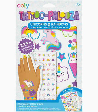 Temporary Tattoos & Nail Stickers | Unicorns & Rainbows