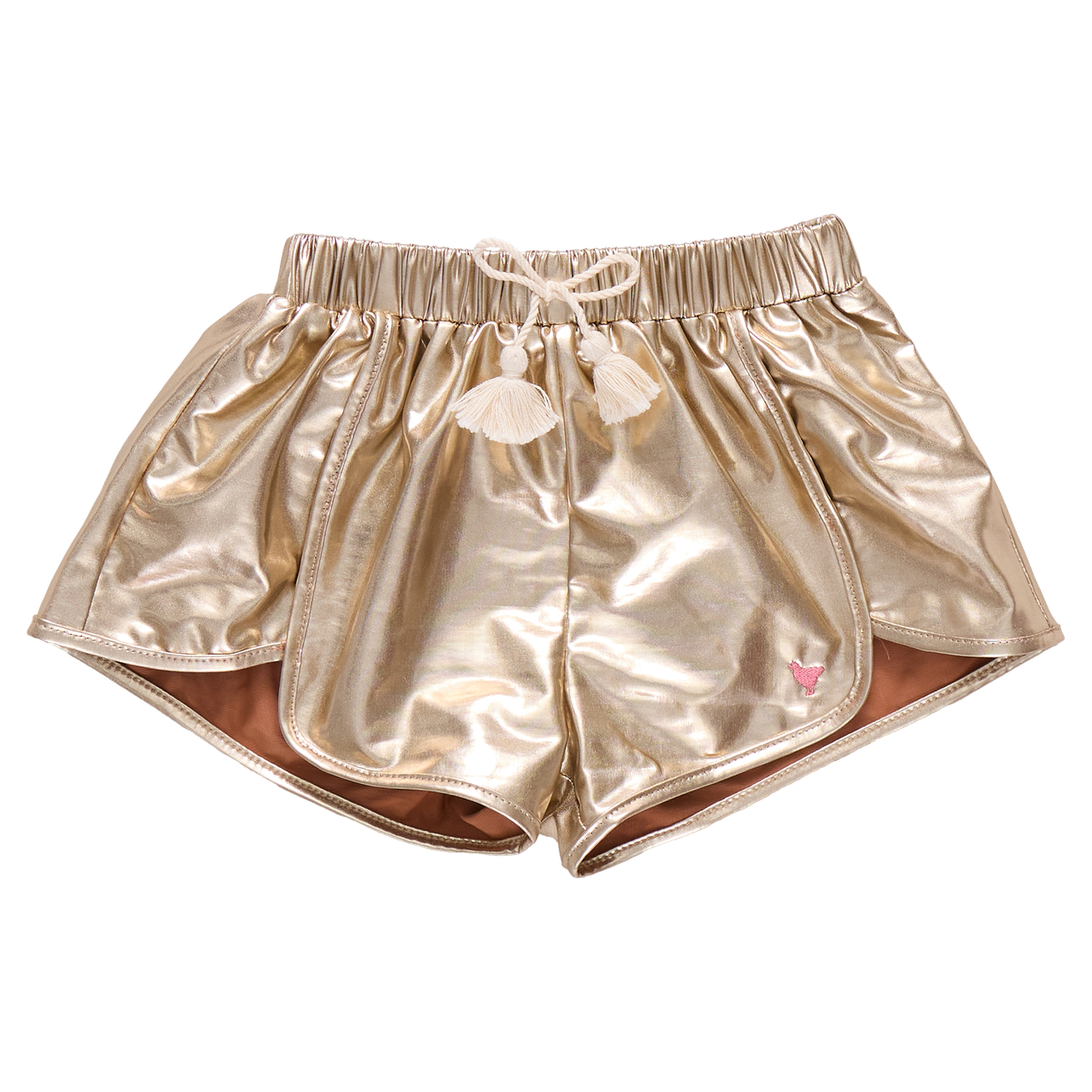 Girls Millie Metallic Short | Gold