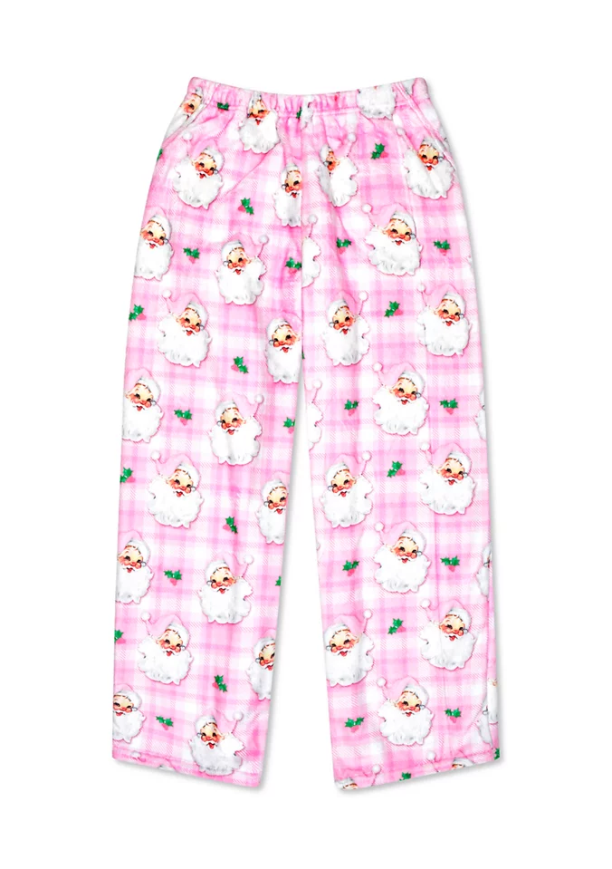 Merry Santa Plush Pajama Pants
