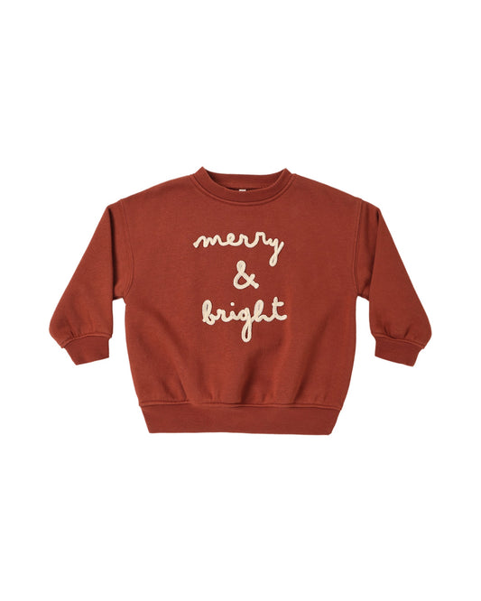 RELAXED SWEATSHIRT || MERRY & BRIGHT