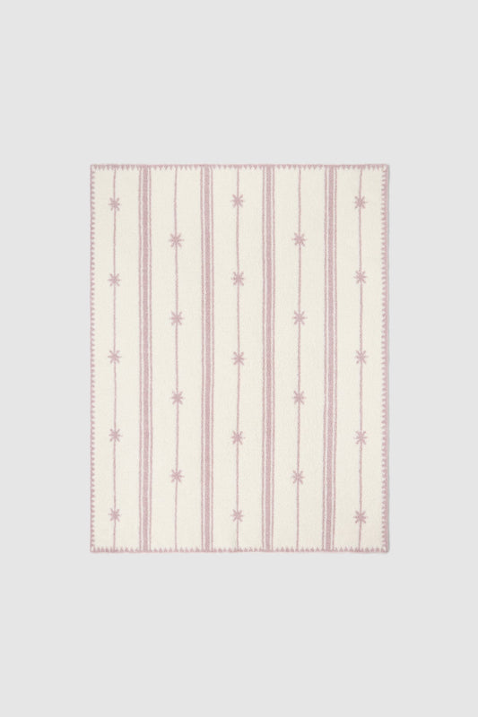CozyChic® Folklore Star Stroller Blanket | Faded Rose