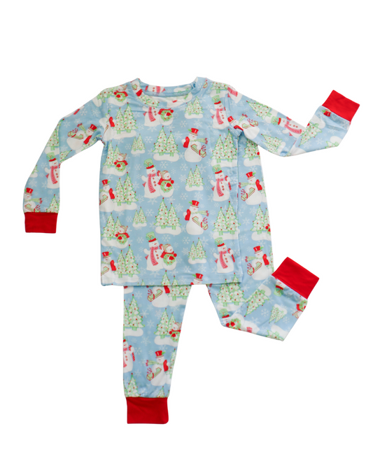 Loungewear Set || Blue Snowman