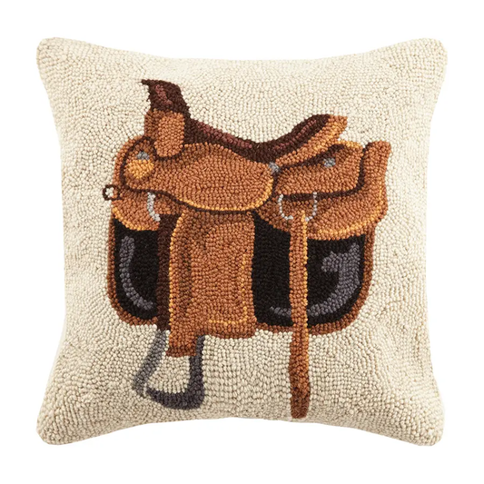 Equestrian Bag Needlepoint Pillow