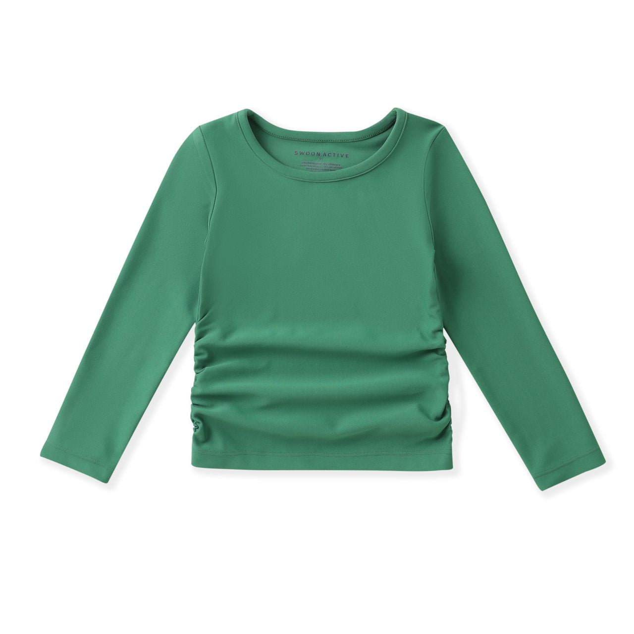 Olive Ruched Top