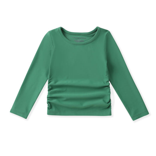 Olive Ruched Top