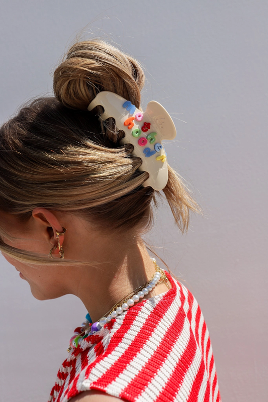Motherhood Claw Clip | Cream & Colorful