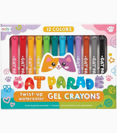 Cat Parade Watercolor Gel Crayons - set of 12