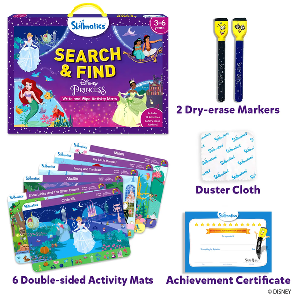 Search & Find Disney Princess Activity Mats