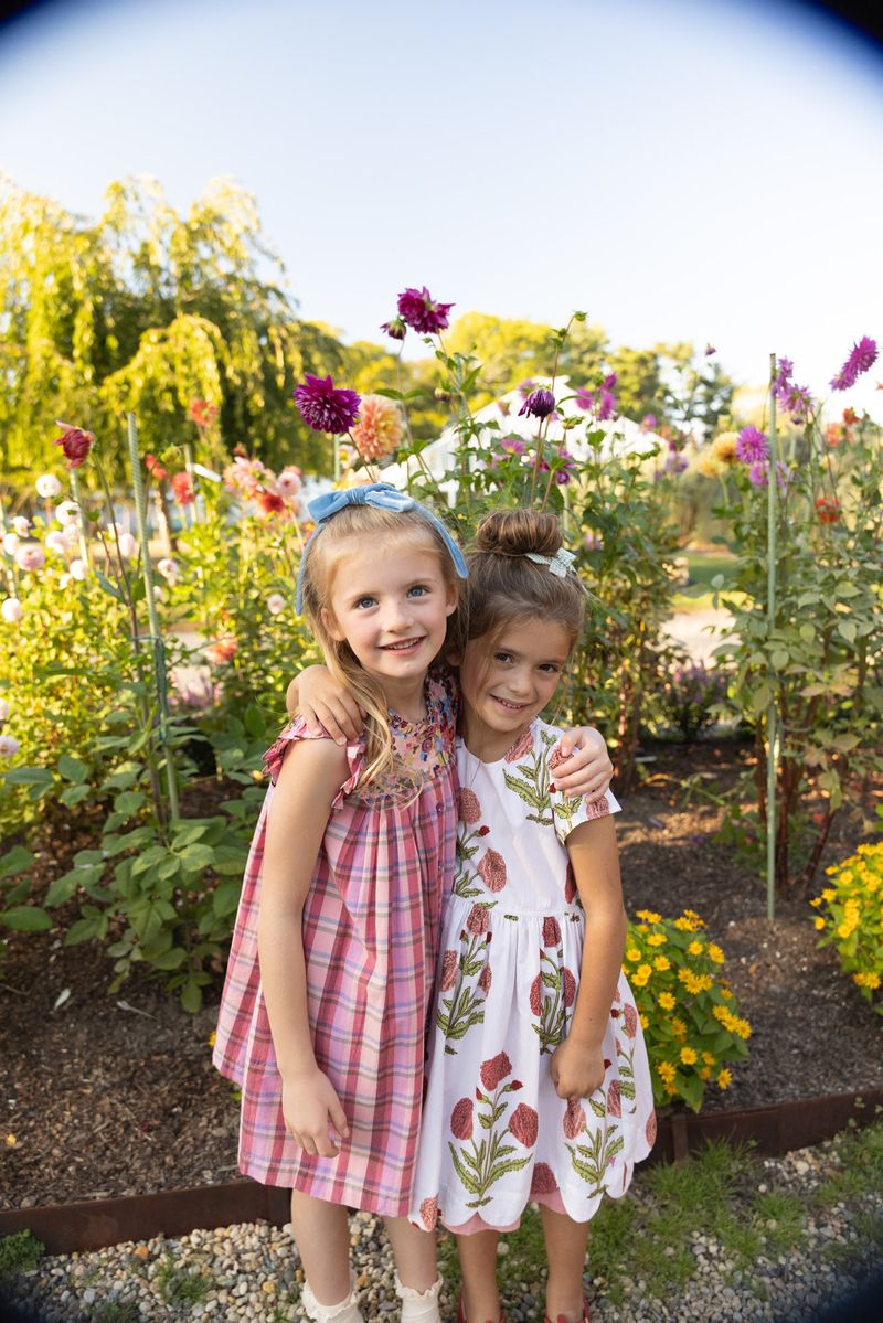 Girls Kaylee Dress | Burgundy Madras Plaid