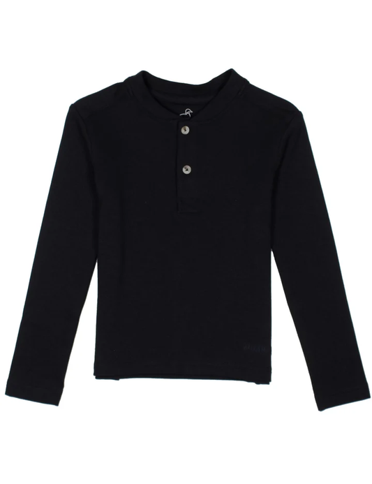 Boys Shoreline Henley LS | Midnight